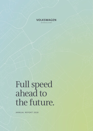 Miniature Volkswagen Rapport annuel 2018