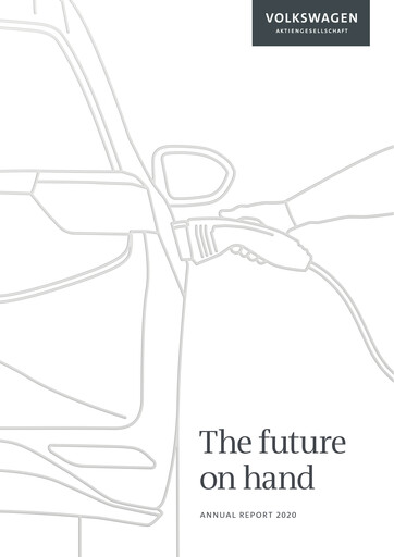 Miniature Volkswagen Rapport annuel 2020