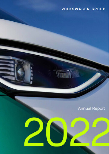 Miniature Volkswagen Rapport annuel 2022