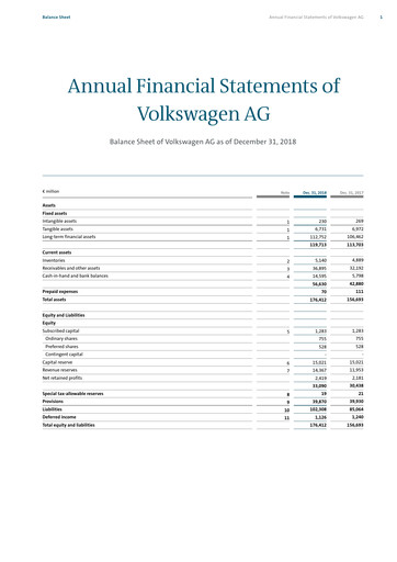 Vorschaubild Volkswagen Finanzmitteilung 2018