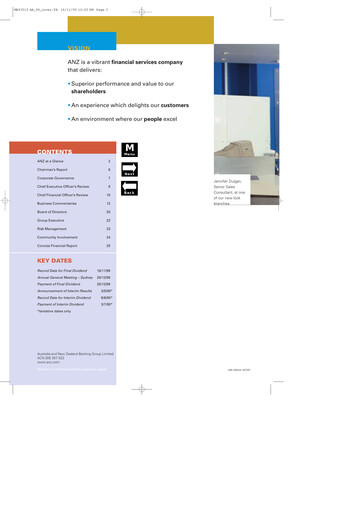 Thumbnail ANZ Bank Annual Report 1999