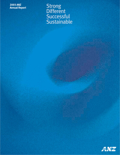 Thumbnail ANZ Bank Annual Report 2003