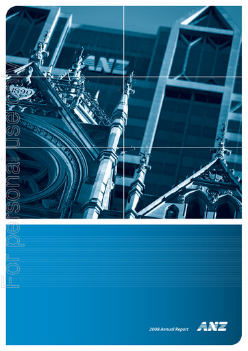 Thumbnail ANZ Bank Annual Report 2008
