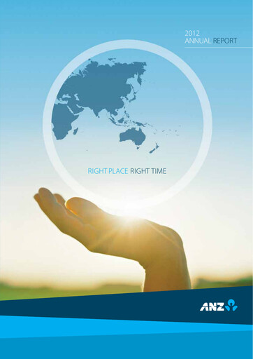 Thumbnail ANZ Bank Annual Report 2012