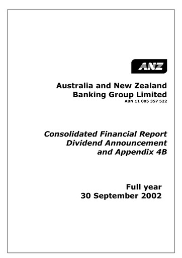 Thumbnail ANZ Bank Financial Statement 2002