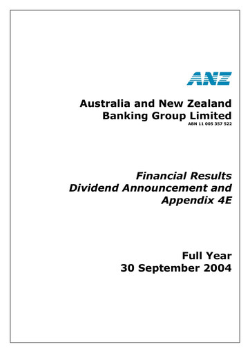 Thumbnail ANZ Bank Financial Statement 2004