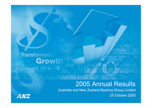 Thumbnail ANZ Bank Financial Statement 2005
