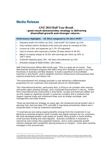Thumbnail ANZ Bank Half-year Report 2014-h1