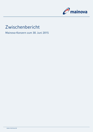 Thumbnail Mainova Half-year Report 2015-h1