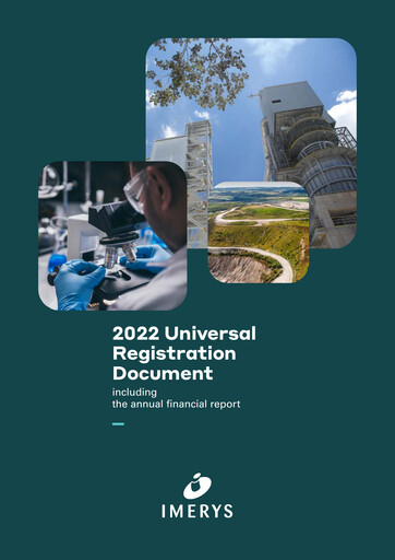 Thumbnail Imerys Universal Registration Document 2022