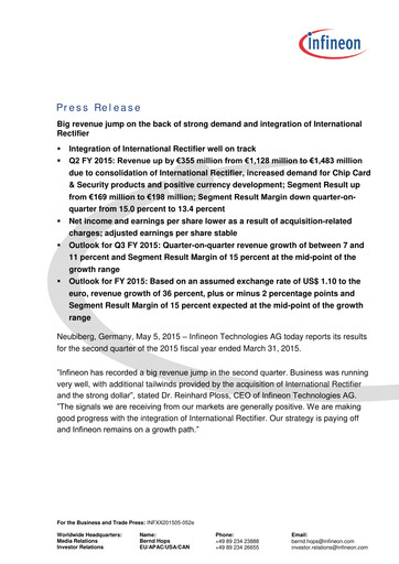 Thumbnail Infineon Financial Statement 2015-q2