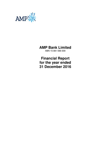 Thumbnail AMP Limited Financial Report 2016