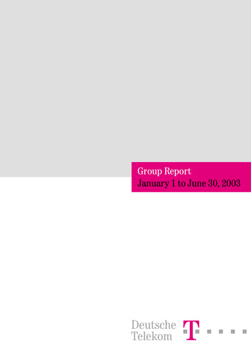 Thumbnail Deutsche Telekom Half-year Report 2003-h1