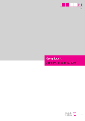 Thumbnail Deutsche Telekom Half-year Report 2006-h1