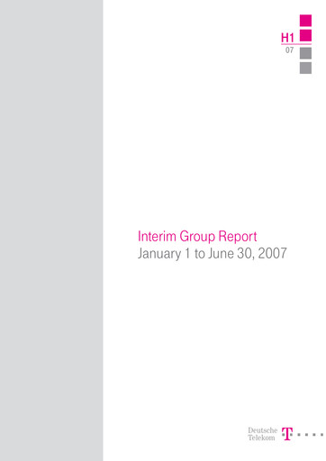 Thumbnail Deutsche Telekom Half-year Report 2007-h1