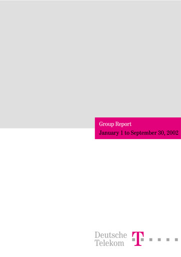 Thumbnail Deutsche Telekom Quarterly Report 2002-q3