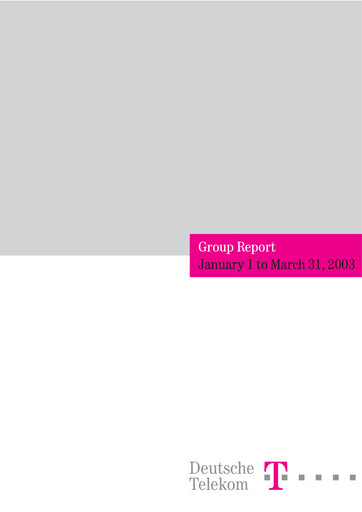 Thumbnail Deutsche Telekom Quarterly Report 2003-q1
