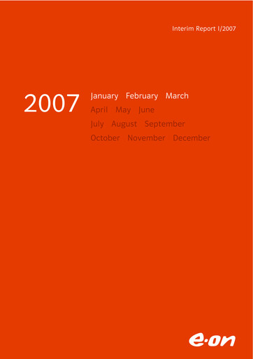 Vorschaubild E.ON Quartalsbericht 2007-q1