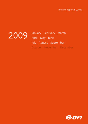 Vorschaubild E.ON Quartalsbericht 2009-q3