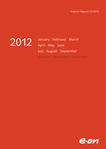 Vorschaubild E.ON Quartalsbericht 2012-q3