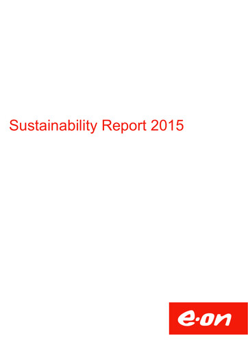 Thumbnail E.ON Sustainability Report 2015