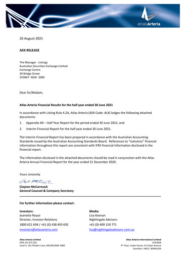 Thumbnail Atlas Arteria Half-year Report 2021-h1