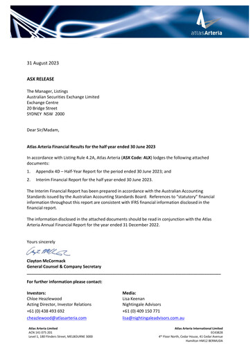 Thumbnail Atlas Arteria Half-year Report 2023-h1