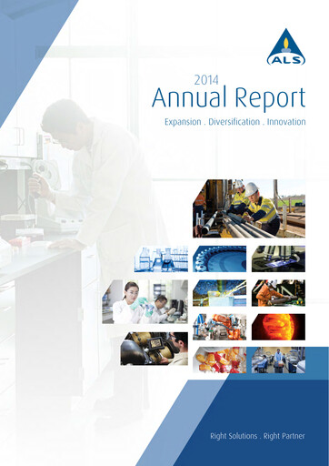 Thumbnail ALS Global Annual Report 2014