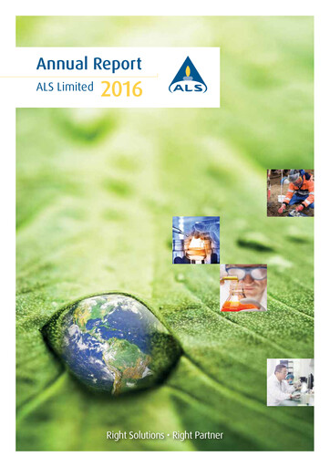 Thumbnail ALS Global Annual Report 2016