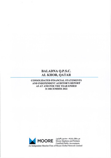 Thumbnail Baladna Financial Statement 2022