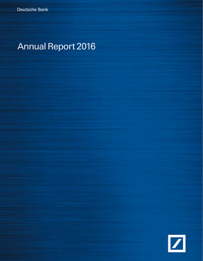 Thumbnail Deutsche Bank Annual Report 2016