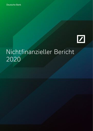 Thumbnail Deutsche Bank ESG Report 2020