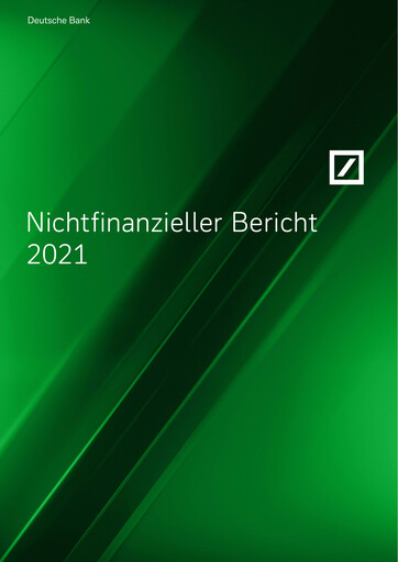 Thumbnail Deutsche Bank ESG Report 2021