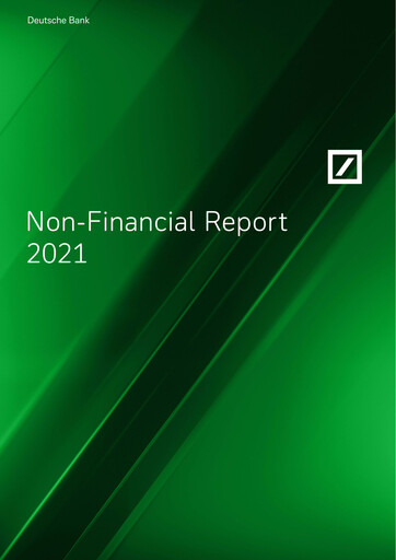 Thumbnail Deutsche Bank ESG Report 2021