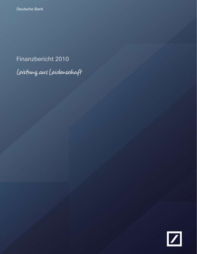 Thumbnail Deutsche Bank Financial Report 2010