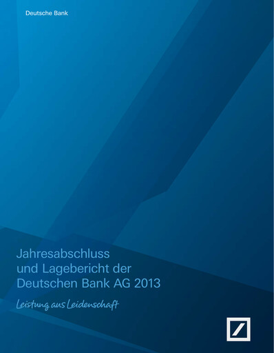 Thumbnail Deutsche Bank Financial Statement 2013