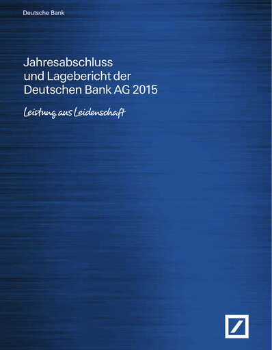 Thumbnail Deutsche Bank Financial Statement 2015