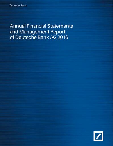 Thumbnail Deutsche Bank Financial Statement 2016