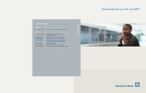 Thumbnail Deutsche Bank Quarterly Report 2007-q2