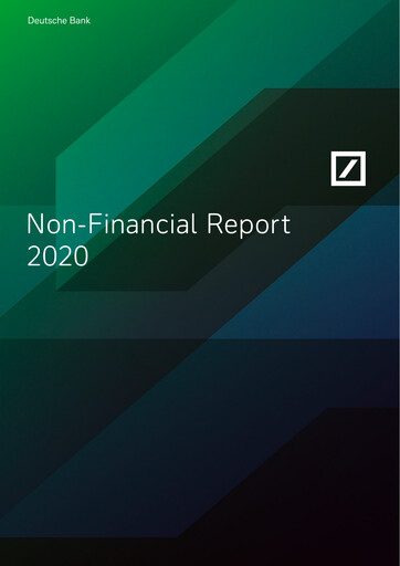 Thumbnail Deutsche Bank Sustainability Report 2020