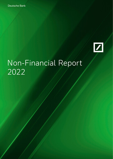 Thumbnail Deutsche Bank Sustainability Report 2022