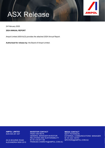 Thumbnail Ampol Annual Report 2024