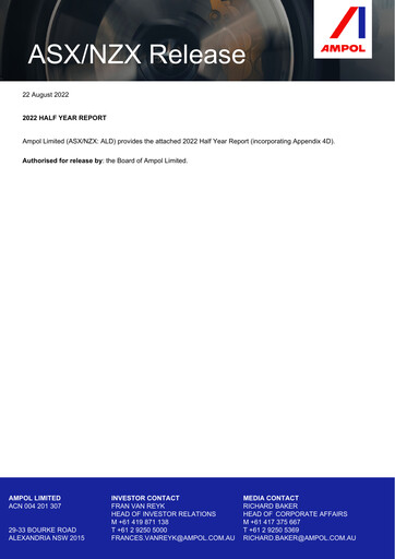 Thumbnail Ampol Half-year Report 2022-h1