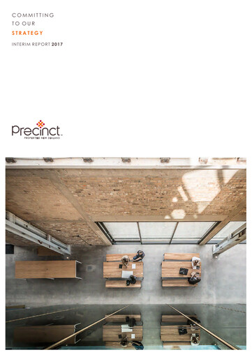 Thumbnail Precinct Properties
 Half-year Report 2017-h1