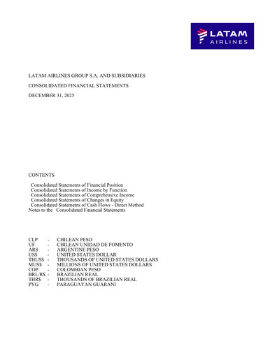 Thumbnail LATAM Airlines  Financial Statement 2025