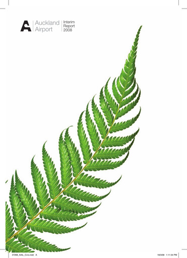 Thumbnail Auckland Airport Half-year Report 2008-h1