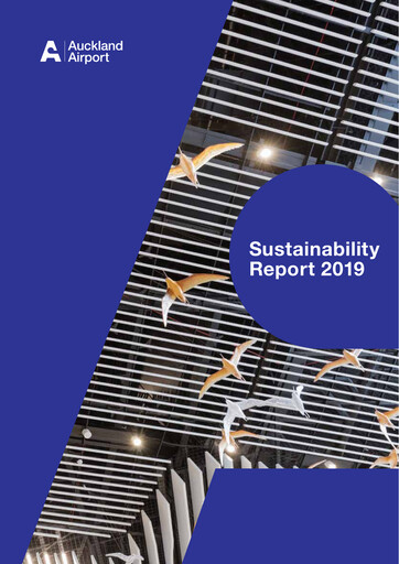Thumbnail Auckland Airport Sustainability Report 2019