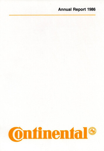 Thumbnail Continental Annual Report 1986
