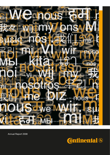 Thumbnail Continental Annual Report 2008