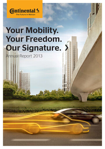 Thumbnail Continental Annual Report 2013